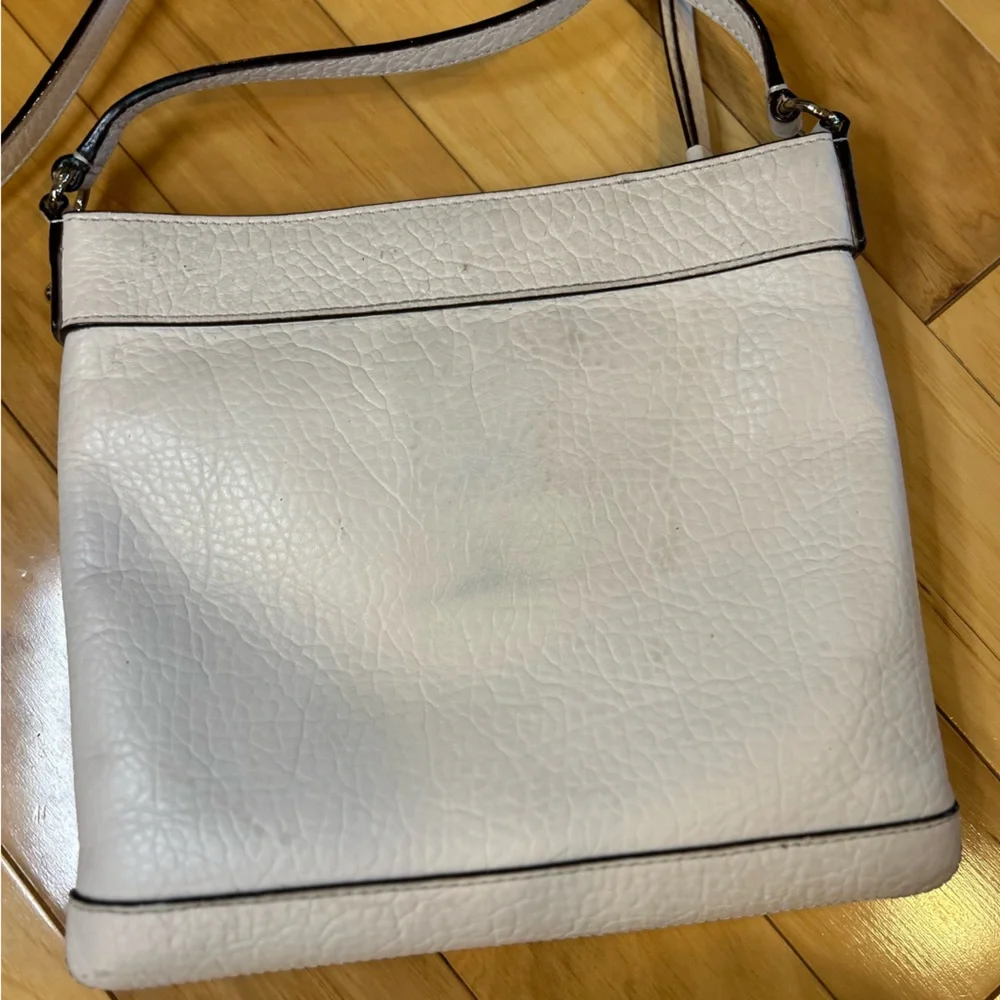 Kate Spade Perri Lane Reidy Bubbles Leather Tan Blush Crossbody Bag